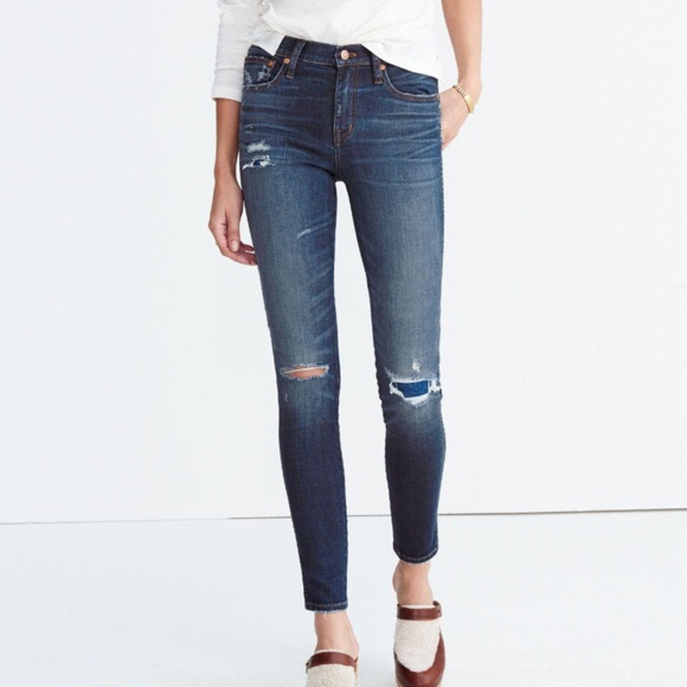 Madewell 9 inch high riser skinny skinny Jean
